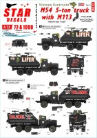 Star Decals 72-A1090 Vietnam Guntrucks. Instant Guntrucks - M54 5-ton truck with M113 APC. 'The Lifer' and ''The Colonel' 1/72