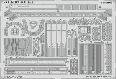 Eduard 491194 SET F/A-18E (MENG) 1/48