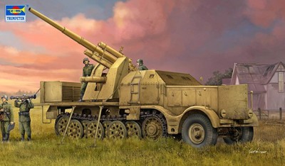 Trumpeter 09577 Немецкая 88-мм зенитная пушка на базе Schwerer Zugkraftwagen 18 t  1/35