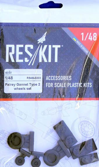 Reskit RS48-0203 Fairey Gannet Type 2 - wheels (CAF) 1/48