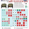 Star Decals STAR35968 British 4th and 27th Armoured Brigade NW Europe. Generic Formations and AoS markings 1/35