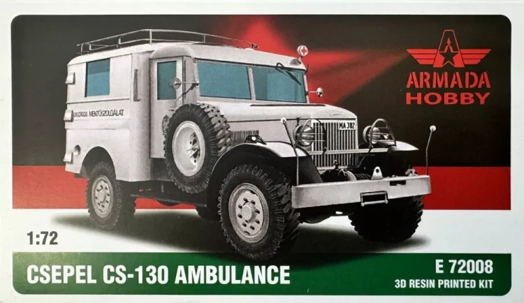 Armada Hobby E72008 CSEPEL CS-130 Ambulance (3D resin kit) 1/72