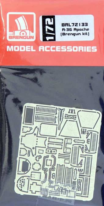 Brengun BRL72133 A-36 Apache - detail PE set (BRENGUN) 1/72