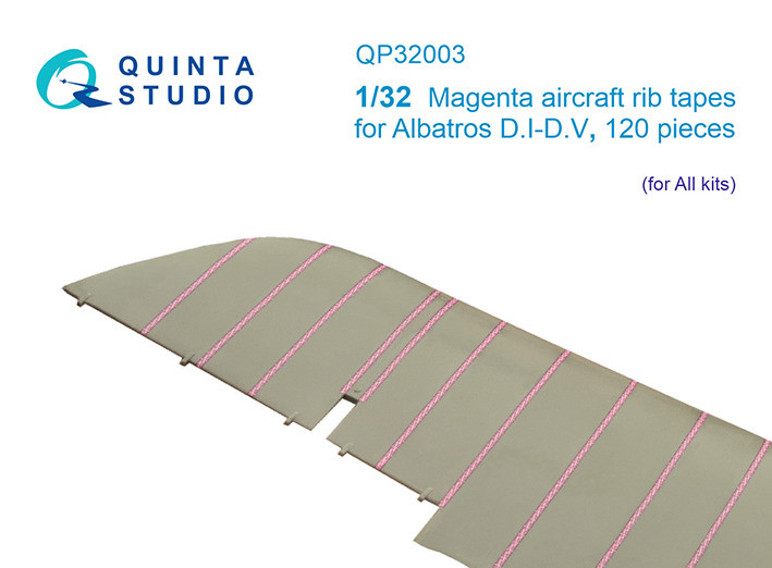 Quinta studio QP32003 Розовые киперные ленты Albatros D.I-D.V (для любых моделей) 1/32