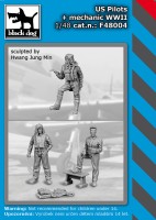 Black Dog F48004 US pilots + mechanic WWII 1/48