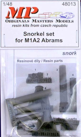 Mp Originals Masters Models MP-48013 1/48 Snorkel set for M1A2 Abrams (TAM)
