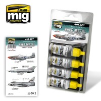 Ammo Mig 7216 Набор акриловых красок металлические оттенки и цвета ВВС