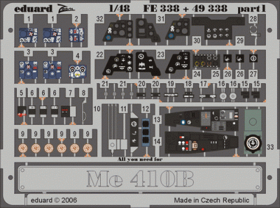 Eduard 49338 Me 410B REV/MON