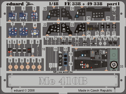 Eduard 49338 Me 410B REV/MON