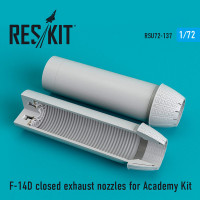 Reskit RSU72-0137 F-14D closed exhaust nozzles for Academy Kit 1/72