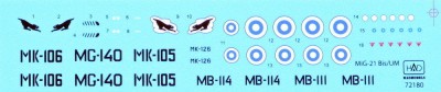 HAD 72180 Decals MiG-21 Bis/UM Finnish Air Force 1/72