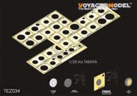 Voyager Model TEZ034 WWII AFV Road Wheels Stenciling Templates (For TAMIYA) 1/35