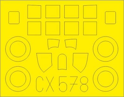 Eduard CX578 Mask 1/72 FM-2 (ARMA H.)