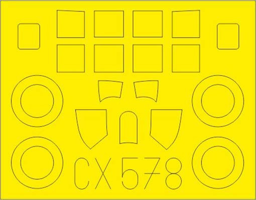 Eduard CX578 Mask 1/72 FM-2 (ARMA H.)