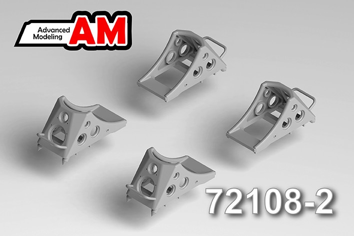 Advanced Modeling AMC 72108-2 Колодки под колеса шасси, набор №3, размер 500х240х225 мм 1/72