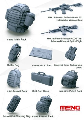 Meng Model SPS-027 U.S. Marines Individual Load-carrying Equipment 1/35