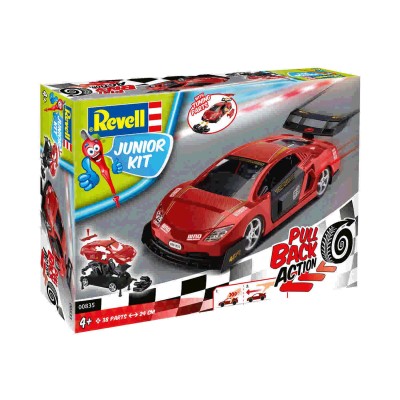 Revell 00835 Гоночный автомобиль JUNIOR KIT Pull Back Racing Car, красный 1/20