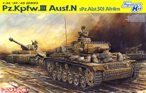 Dragon 6431 PzKpfw III Ausf. N sPz.Abt.501 Afrika 1/35