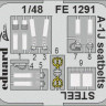 Eduard FE1291 A-1J seatbelts STEEL (TAM) 1/48