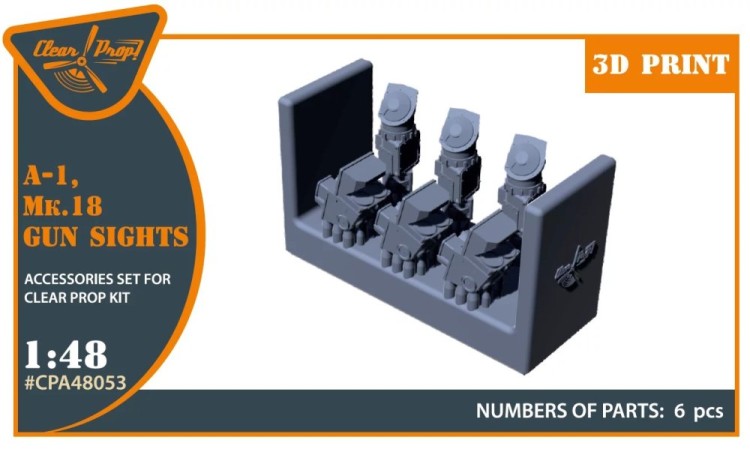 Clear Prop CPA48053 Mk.18, A-1 gun sights 1/48