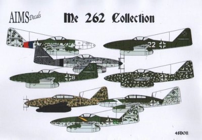 Aims AIMS48D011 Messerschmitt Me-262A-1/Me-262B-2 Collection (8) 1/48