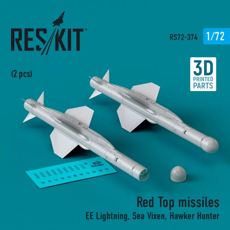 Reskit 72374 Red Top missiles (2 pcs.) 1/72