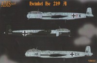 Aims AIMS72D023 Heinkel He-219 He-219A-0 G9+FB flown by Major Werner Strieb 1/72