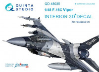 Quinta studio QD48035 F-16C (for Hasegawa kit) 3D декаль интерьера кабины 1/48