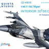 Quinta studio QD48035 F-16C (for Hasegawa kit) 3D декаль интерьера кабины 1/48