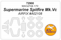KV Models 72900 Supermarine Spitfire Mk.Vc (AIRFIX #A02108) + маски на диски и колеса AIRFIX 1/72