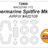 KV Models 72900 Supermarine Spitfire Mk.Vc (AIRFIX #A02108) + маски на диски и колеса AIRFIX 1/72
