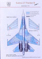 HAD 72160 Decal Sukhoi Su-27 Flanker B (4x camo) 1/72