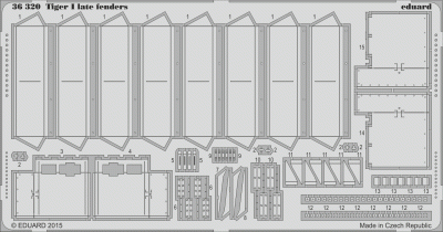 Eduard 36320 Tiger I late fenders 1/35