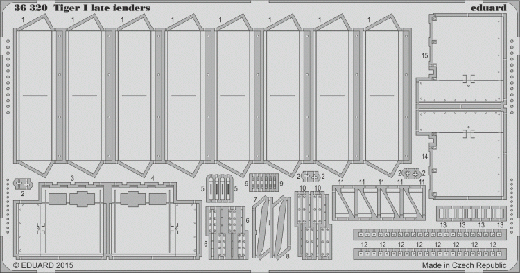 Eduard 36320 Tiger I late fenders 1/35