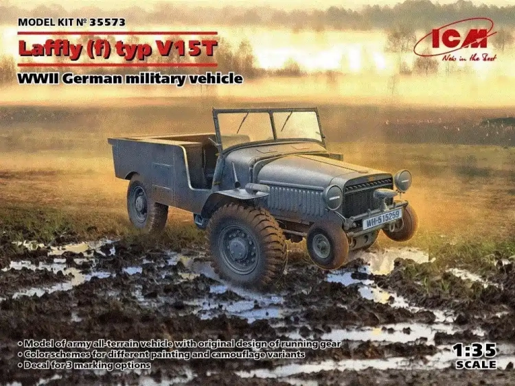 Icm 35573 Laffly (f) typ V15T German WWII milit.vehicle 1/35