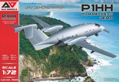 A&amp;A Models 7209 Беспилотник P1.HH Hammerhead (Demo) 1/72