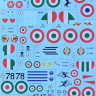 Print scale 72-267 Italian Aces of WWI Part 1 (wet decals) 1/72