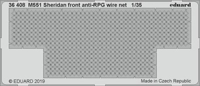 Eduard 36408 SET M551 Sheridan front anti-RPG wire net (TAM) 1:35