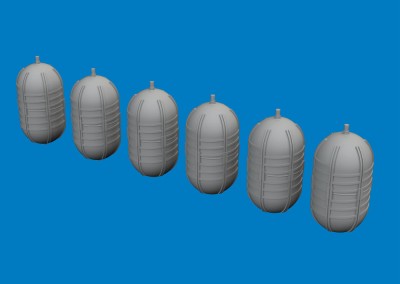 Eduard 672397 BRASSIN WWII USAAF oxygen tank G-1 PRINT 1/72
