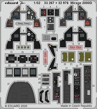 Eduard 33267 1/32 Mirage 2000D (KITTYH)