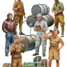 Miniart 49018 German&Italian Pilots w/ Dal Soldiers (6 fig) 1/48