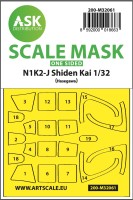 Art Scale 200-M32061 Kawanishi N1K2-J Shiden Kai canopy frame paint masks (outside only) 1/32