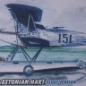 Kora Model 72134 Hawker Estonian Hart - Float version 1/72
