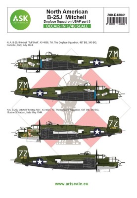 Art Scale 200-D48041 North-American B-25J Mitchell part 5 1/48