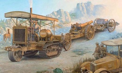 Roden 35814 Трактор Holt 75 с гаубицей BL 8-inch 1/35