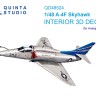 Quinta studio QD48524 A-4F (Hasegawa/Hobby2000) 3D Декаль интерьера кабины 1/48