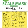 Art Scale 200-M72016 Heinkel He-111P-2 Kabuki wheels and canopy frame paint masks (outside only) 1/72