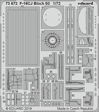 Eduard 73672 SET F-16CJ Block 50 (TAM)