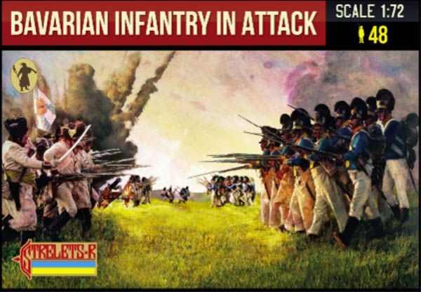 Strelets STR22772 Bavarian Infantry in Attack Napoleonic 1/72