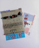 Print Scale PSM72015 Dewoitine D. 520 includes camouflage pattern paint mask and decals 1/72